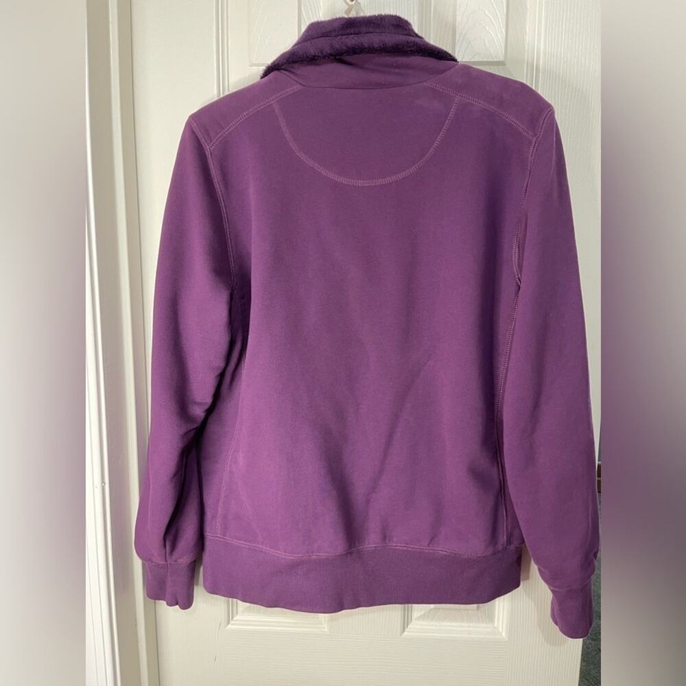 L.L. Bean Plush Lined Full Zip Purple Women's Medium Outdoor Jacket - Picture 6 of 6